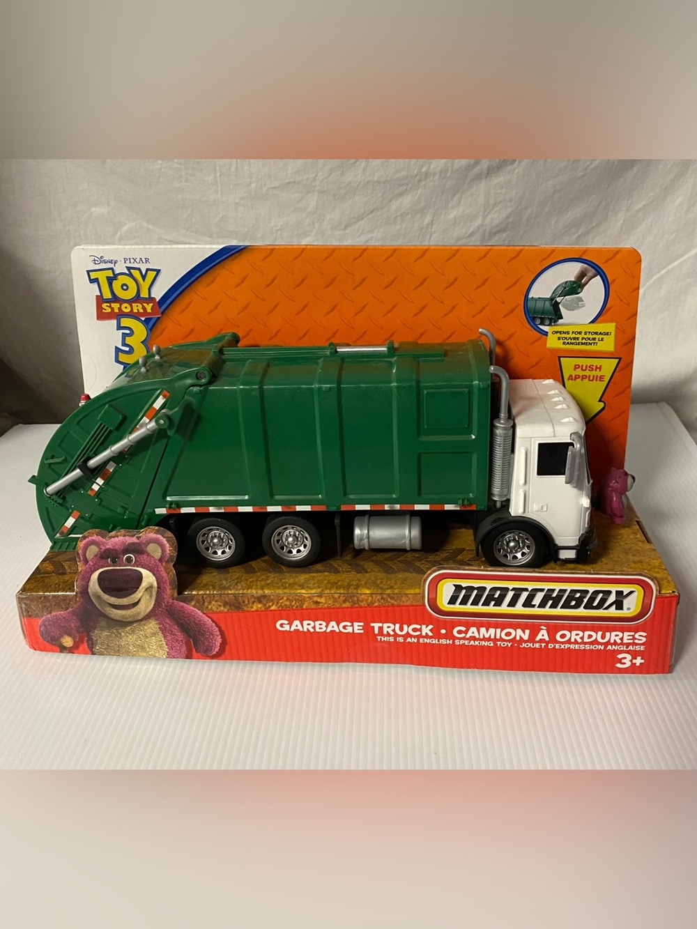 Mattel Matchbox Toy Story 3 Garbage Truck Figure Toy New & Sealed